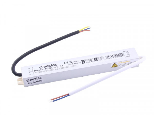 Nextec LED Trafo Slim IP67 12V 40W